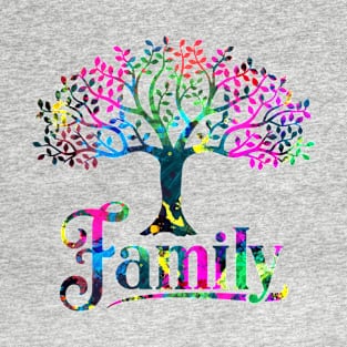 Colorful Family Tree T-Shirt